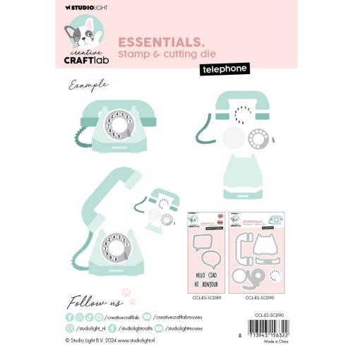 Studio Light - Essentials Stamp & Cutting Die Telephone