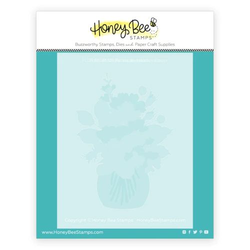 Honey Bee Stamps - Floral Vase | Coordinating Stencil