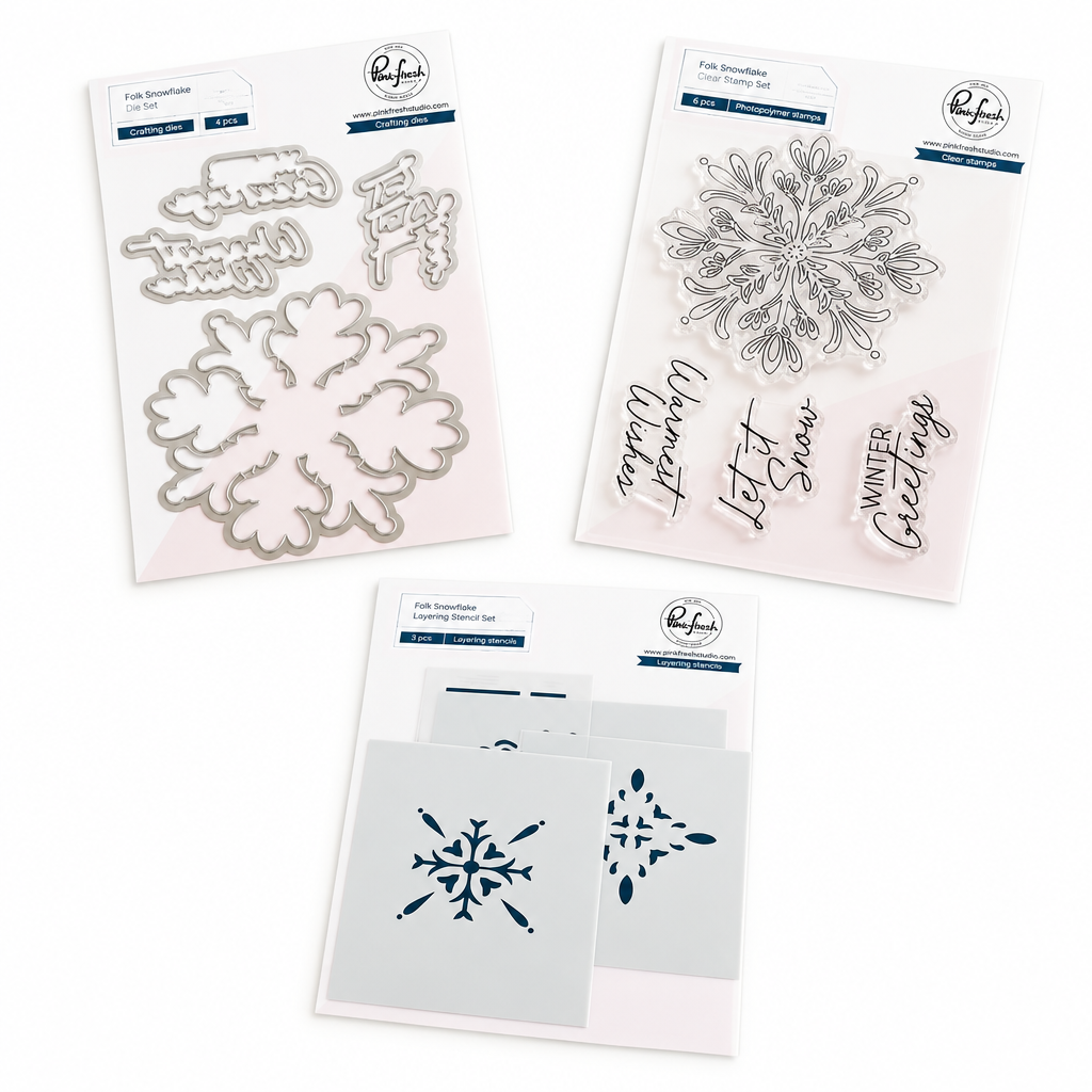 Pinkfresh Studio - Folk Snowflake Bundle