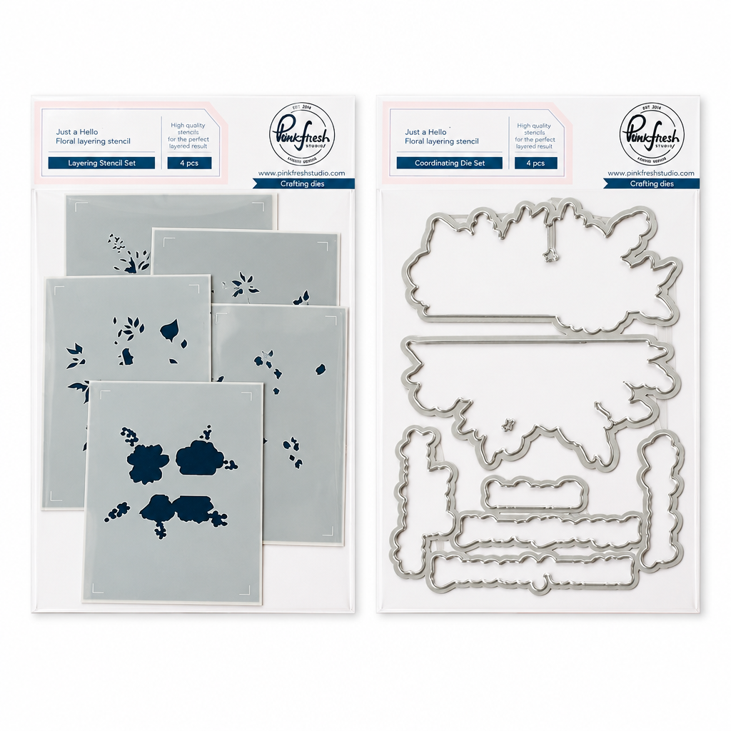 Pinkfresh Studio - Just a Hello Floral Bundle