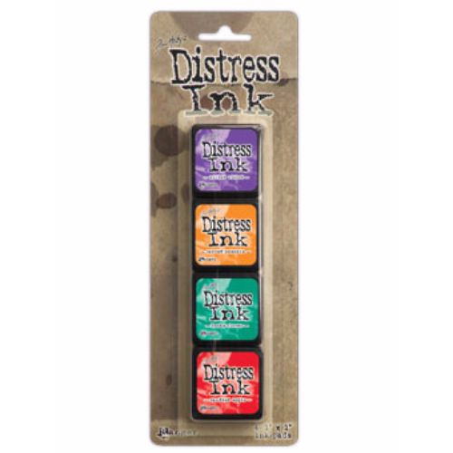 Distress Mini Ink Pads 4/Pkg Kit 15 - Krafters Cart