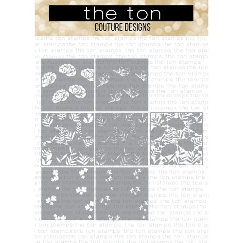 The Ton Stamps - Peony Print Layering Stencils 