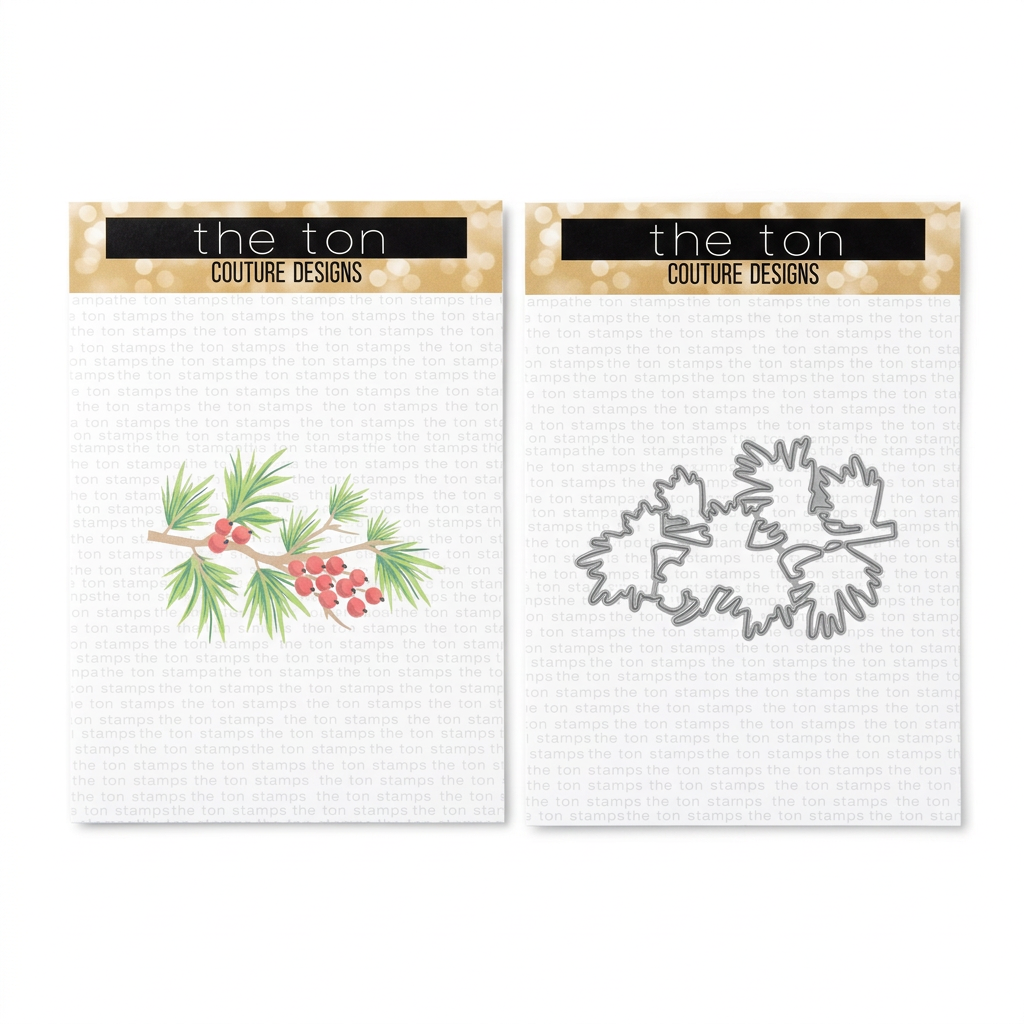The Ton Stamps - Pine Branch Berry Bundle