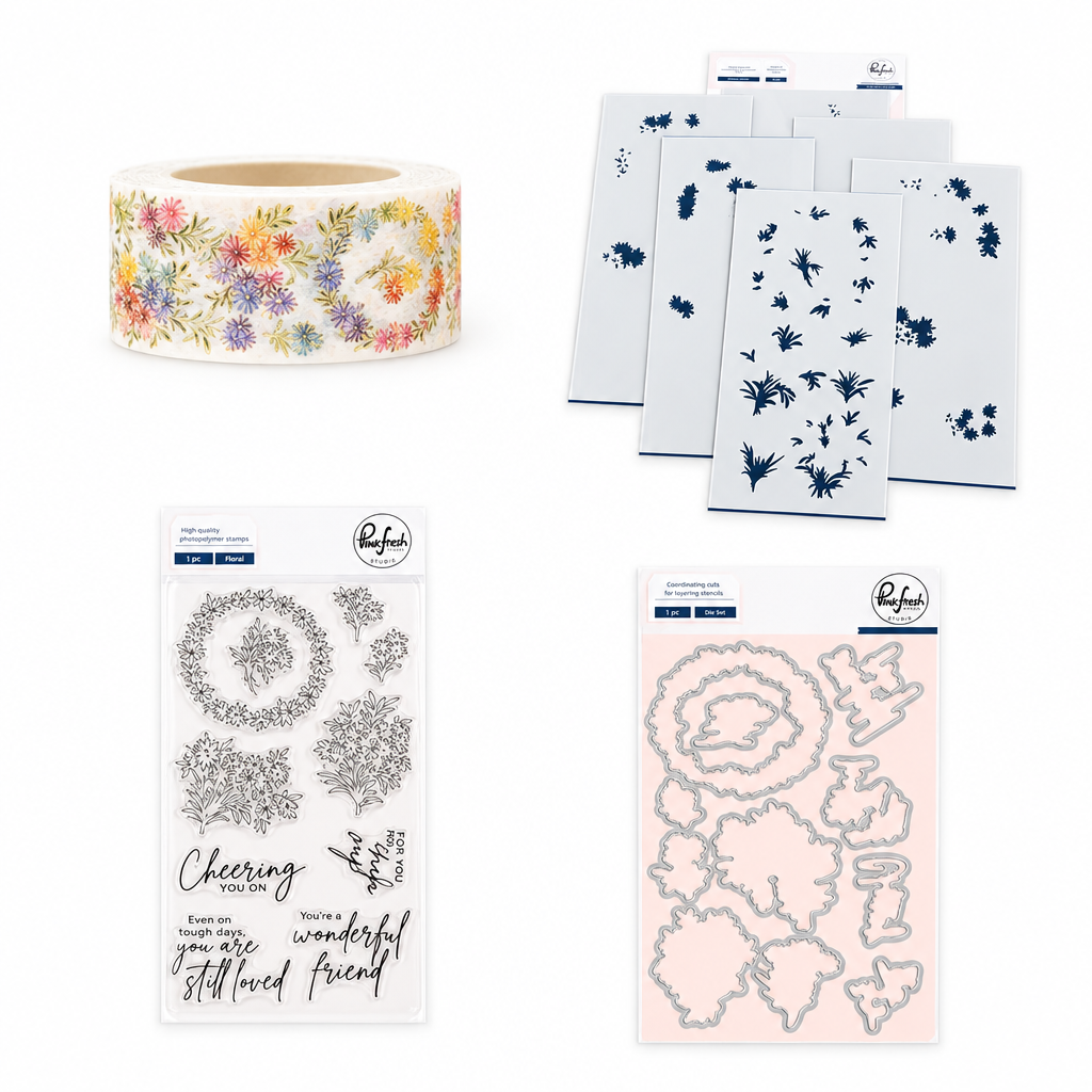 Pinkfresh Studio - Rainbow Daisies Bundle