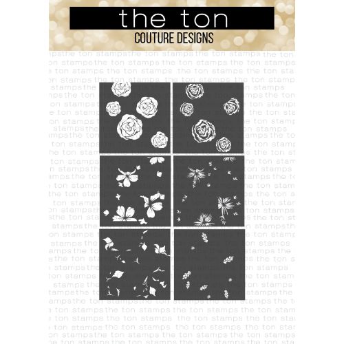 The Ton Stamps - Rose Blossoms Layering Stencils 