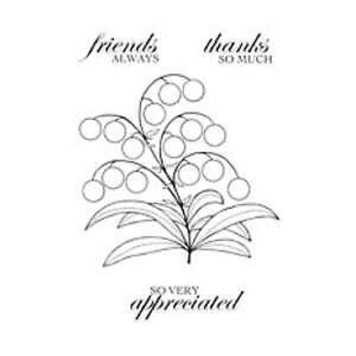 Woodware Clear Singles Bubble Bloom Melanie 4 in x 6 in Stamp