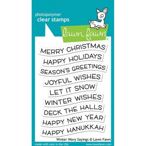 Lawn Fawn - Winter Wavy Sayings