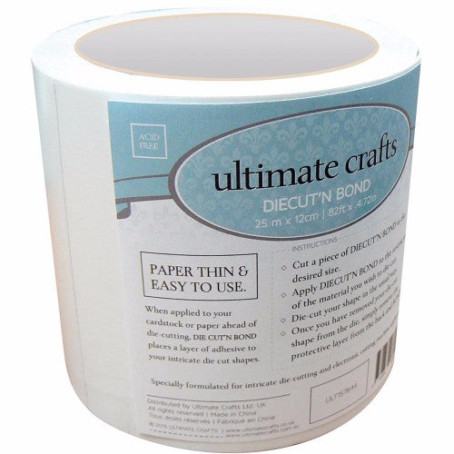 Ultimate Crafts Diecut'N Bond Double-Sided Tape 4.72"X82' Clear - NO FREE SHIPPING