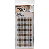 Tim Holtz Layered Stencil 4.125"X8.5" Plaid