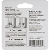 Fiskars Reinforced Trimmer Blades 2/Pkg, Style K Aluminum Rail Cut