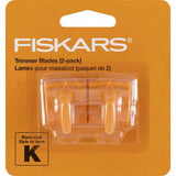 Fiskars Reinforced Trimmer Blades 2/Pkg, Style K Aluminum Rail Cut