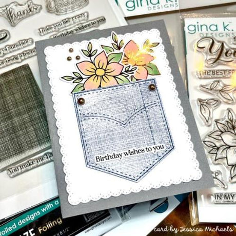 Gina K Designs Fancy Foil 6"X8" 12/Pkg Butterscotch