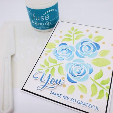 Gina K Designs Fancy Foil 6"X8" 12/Pkg Powder Blue - Matte Finish