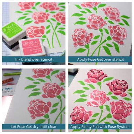 Gina K Designs Fancy Foil 6"X8" 12/Pkg Dusty Rose - Matte Finish