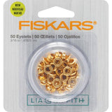 Fiskars Lia Griffith Eyelets 50/Pkg Gold