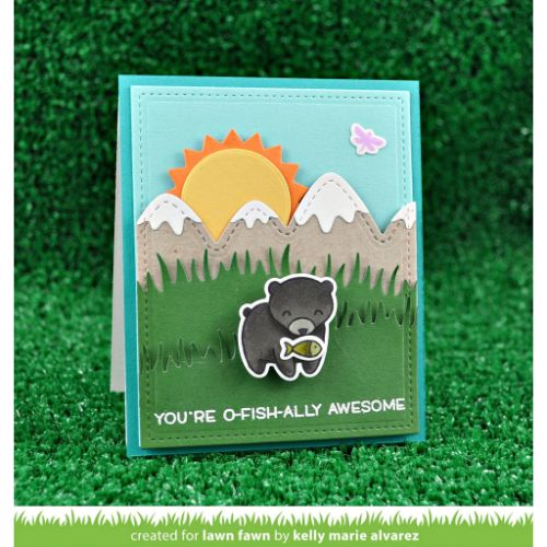 Lawn Fawn - Lawn Cuts - Stitched Mountain Borders Dies