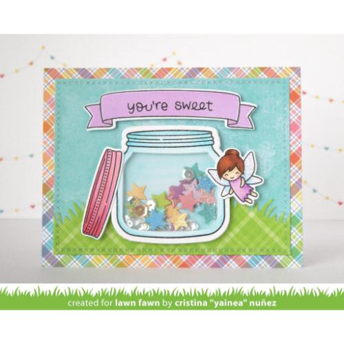 Lawn Fawn - Lawn Cuts - How You Bean? Shaker Add-On Dies