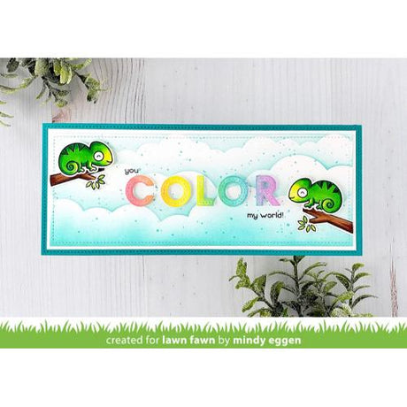 Lawn Fawn - Stamps - One in a Chameleon Flip-Flop