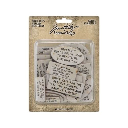 Idea-ology Tim Holtz Quote Chips Labels