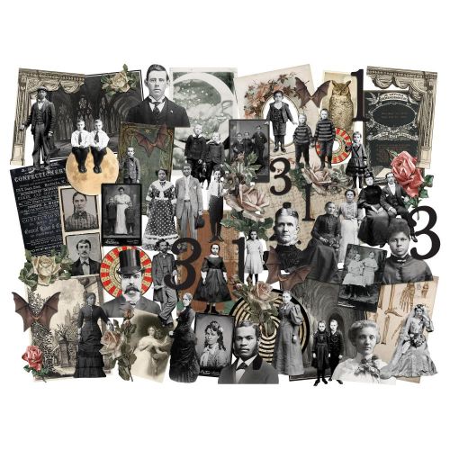 Tim Holtz Idea-Ology Layers + Paper Dolls 68/Pkg Halloween