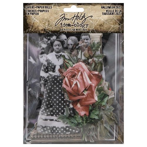 Tim Holtz Idea-Ology Layers + Paper Dolls 68/Pkg Halloween