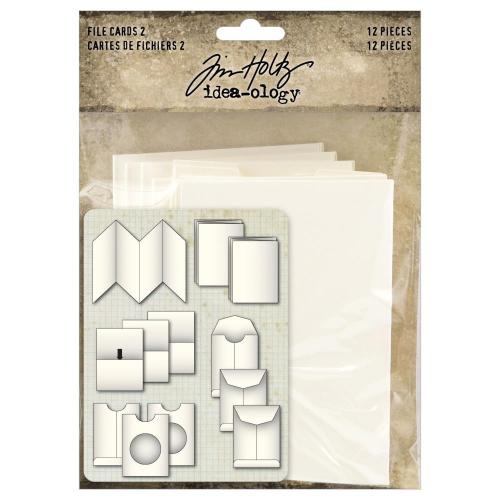 Tim Holtz Idea-ology File Cards 2 (12 Pieces)