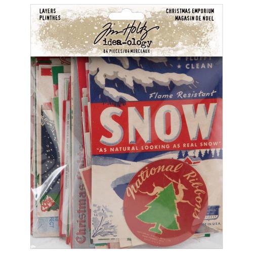 Tim Holtz Idea-ology-Layers,Christmas Emporium (TH94420)