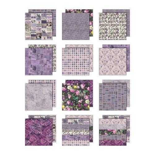 Idea-ology Double-Sided Cardstock 12"X12" 12/Pkg-Palette Collection: Purple - Postage as per Actual