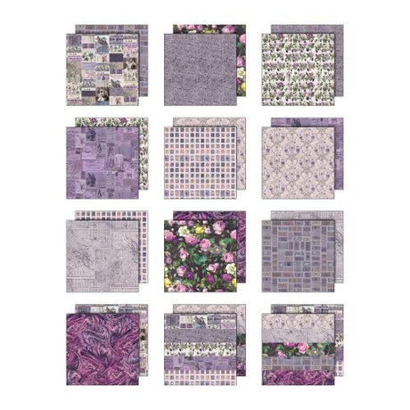 Idea-ology Double-Sided Cardstock 12"X12" 12/Pkg-Palette Collection: Purple - Postage as per Actual