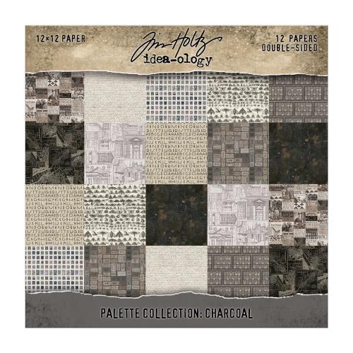 Idea-ology Double-Sided Cardstock 12"X12" 12/Pkg-Palette Collection: Charcoal - Postage as per Actual