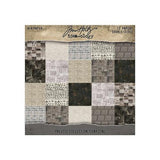 Idea-ology Double-Sided Cardstock 8"X8" 12/Pkg-Palette Collection: Charcoal