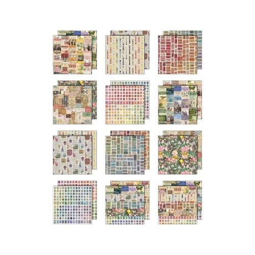 Idea-ology Double-Sided Cardstock 8"X8" 12/Pkg-Palette Collection: Multi
