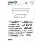 Hero Arts - HA + RT Essential Messages Stamp & Cut XL