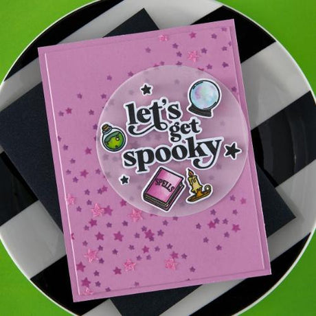 Spellbinders - Color Layering Scattered Stars Stencils