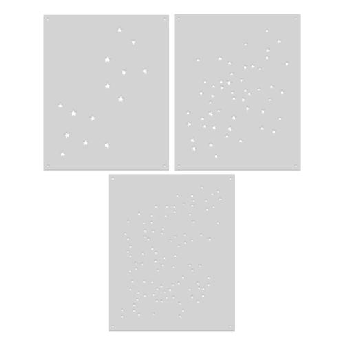 Spellbinders - Color Layering Scattered Stars Stencils