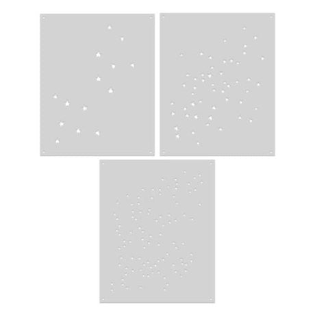 Spellbinders - Color Layering Scattered Stars Stencils