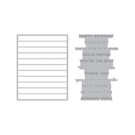 Hero Arts Say It With Style Letterpress & Foil and Die Bundle - Postage as per Actual