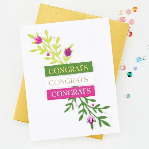 Hero Arts Say It With Style Letterpress & Foil and Die Bundle - Postage as per Actual