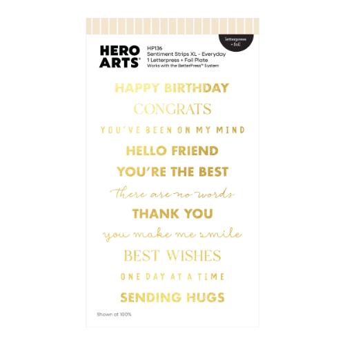 Hero Arts Say It With Style Letterpress & Foil and Die Bundle - Postage as per Actual