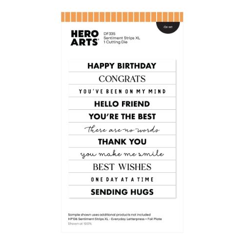 Hero Arts Say It With Style Letterpress & Foil and Die Bundle - Postage as per Actual