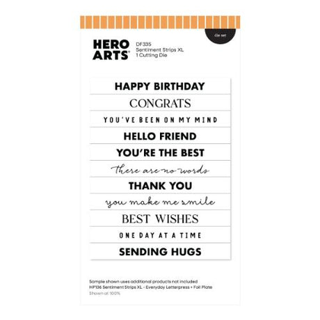 Hero Arts Say It With Style Letterpress & Foil and Die Bundle - Postage as per Actual