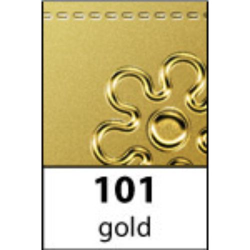 Peel-Off Stickers 10√ó23 cm - Alphabet ABC - Gold - 101