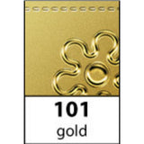 Peel-Off Stickers 10√ó23 cm - Happy Birthday (Large) - Gold - 101