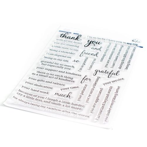 Pinkfresh Studio - Simply Sentiments: Thank You stamp set