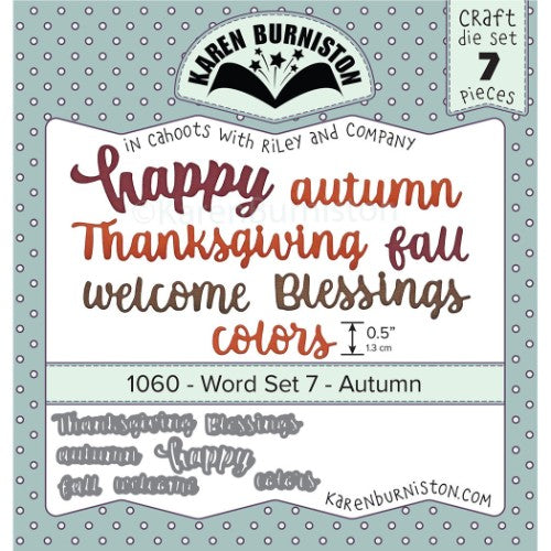 Karen Burniston - Word Set 7 - Autumn
