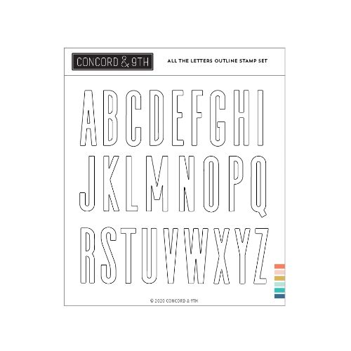 Concord & 9th - All the Letters Outline Stamp Set