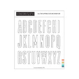 Concord & 9th - All the Letters Outline Stamp Set