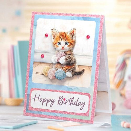 Katy Sue Designs Crafty Kittens Die Cut Topper & Decoupage Collection (11-DCD7002)