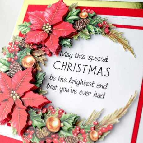Katy Sue Designs Christmas Flowers 3D Die-Cut Decoupage (3pcs) (11-DCD731)