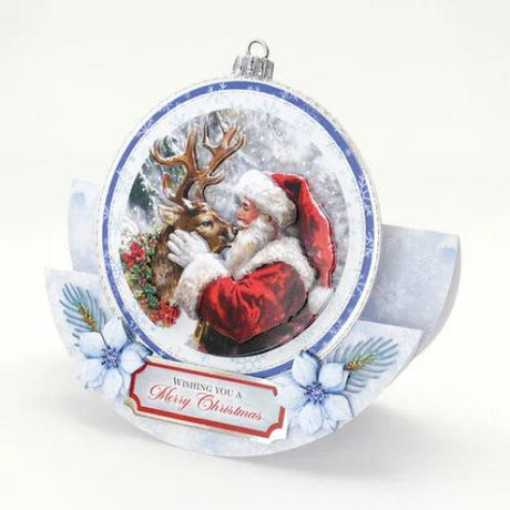 Katy Sue Designs Reindeer Kisses Bauble 3D Die-Cut Decoupage (3pcs) (11-DCD732)